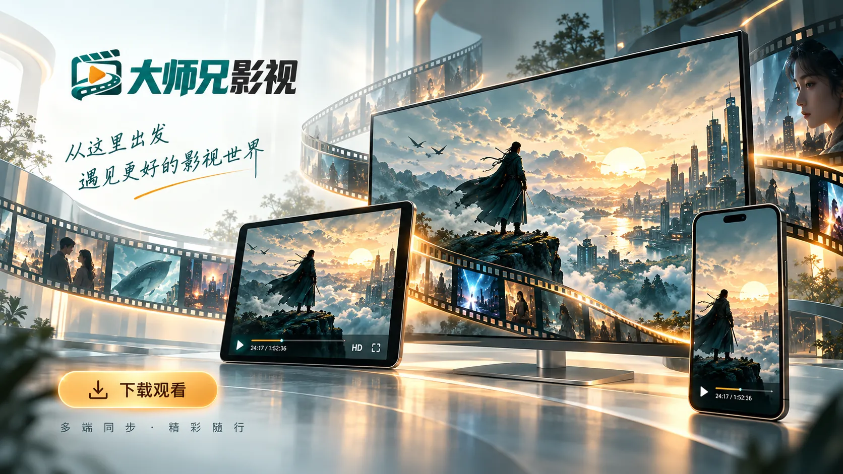 未来城市与科幻电影氛围图